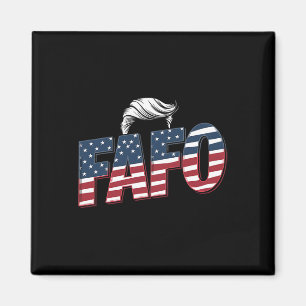 Imã Foto engraçada de Fafo Trump
