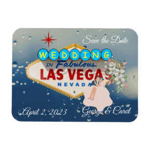 Ímã Foto flexível de casamento de Las Vegas