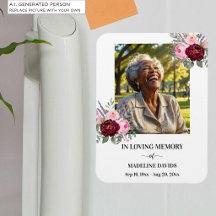 Foto Floral Memorial Elegante