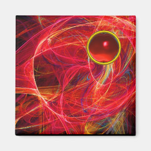 IMÃ FOTO LOUCA COM A GEMSTONE VERMELHA RUBY