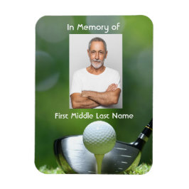 Ímã Foto Memorial Golfista Campo de Golfe