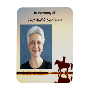 Ímã Foto Memorial Orador Cavalo Andando