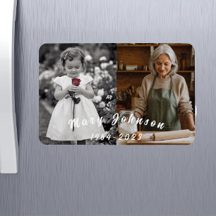 Ímã Foto Memorial Personalizada de Lembrança Familiar