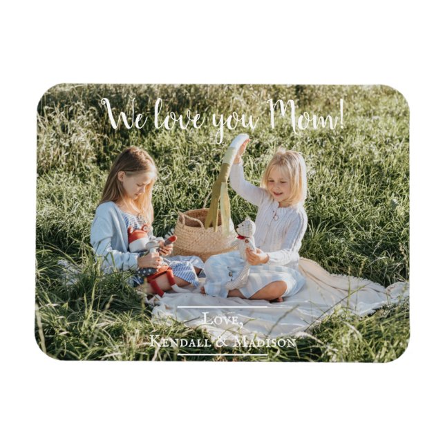 Ímã Foto moderna Amo-te Mãe Magnet (Horizontal)