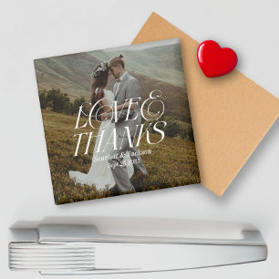 Imã Foto Moderna e Casamento de Obrigados e Amor Elega