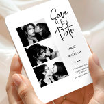 Ímã Foto Moderna Elegante Booth Casamento Salve A Data<br><div class="desc">O casamento de fotos magnéticas em preto e branco moderno, salvo as datas, é a maneira perfeita de fazer o dia do seu casamento sair! Eles não só dão aos seus convidados uma maneira divertida de se lembrar da data e fazer um espetacular manejo, mas cada impressão de foto individual...</div>