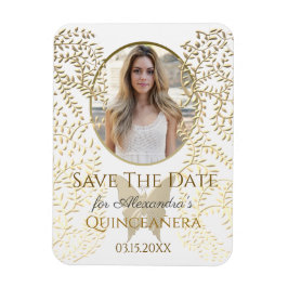 Ímã Foto para salvar a data Quinceanera