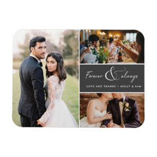 Ímã Foto para sempre e sempre Cinza para agradecer a s