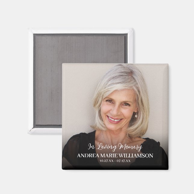 Imã Foto para sempre em nossos corações (Front/Back)