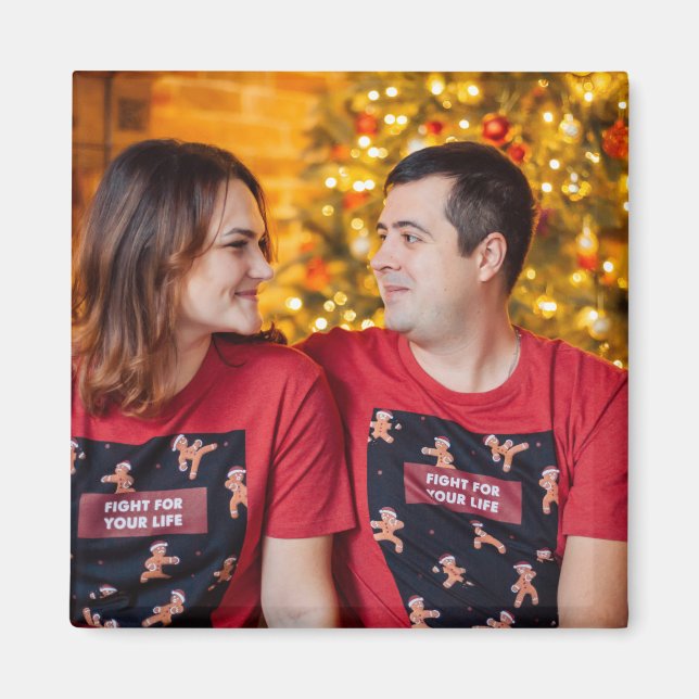 Imã Foto personalizada (Frente)