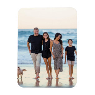 Ímã Foto personalizada da família Crie a sua