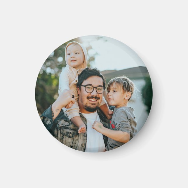 Imã Foto Personalizada da Família Personalizada (Frente)