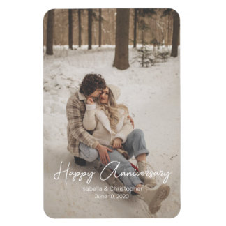 Ímã Foto personalizada de aniversário com texto person