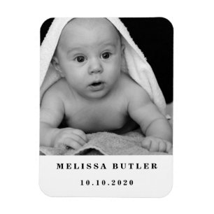Ímã Foto personalizada de bebê moderno