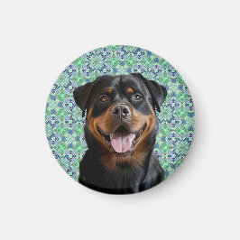 Imã Foto Personalizada de Cachorro Pet com Padrão de M
