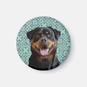 Imã Foto Personalizada de Cachorro Pet com Padrão de M