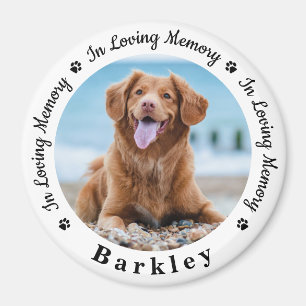 Imã Foto Personalizada De Cão Para Memória De Pet Pers