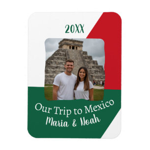 Ímã Foto personalizada de nossa viagem ao México Souve