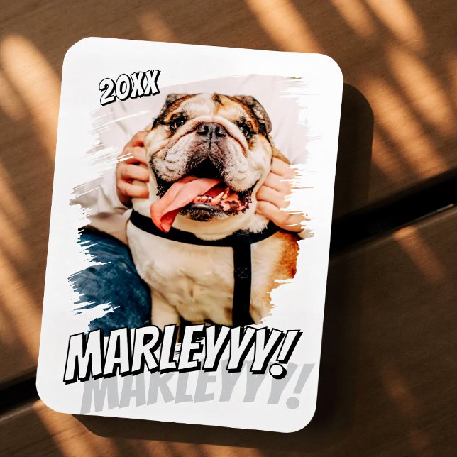 Ímã Foto personalizada de Pet personalizada do Modern  (Criador carregado)