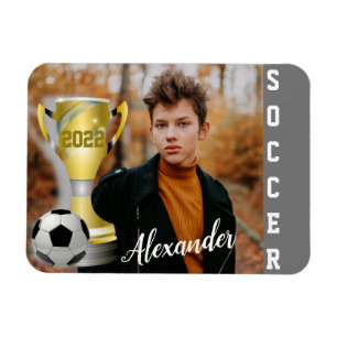 Ímã Foto personalizada do campeão do futebol