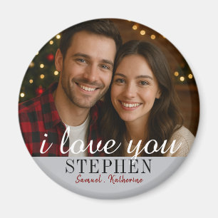 Imã Foto personalizada do casal no Dia dos Namorados