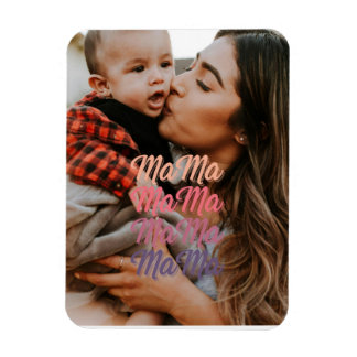 Ímã Foto personalizada do Dia de as mães mama