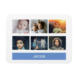 Ímã Foto personalizada do Pastel Blue - Personalizada