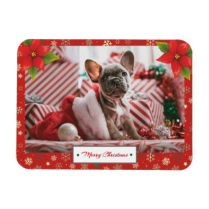 Ímã Foto personalizada dos feriados do Natal