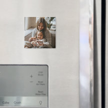 Foto Personalizada e Ímã de Avó Desde - Texto Pers