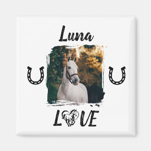 Imã Foto personalizada equestre