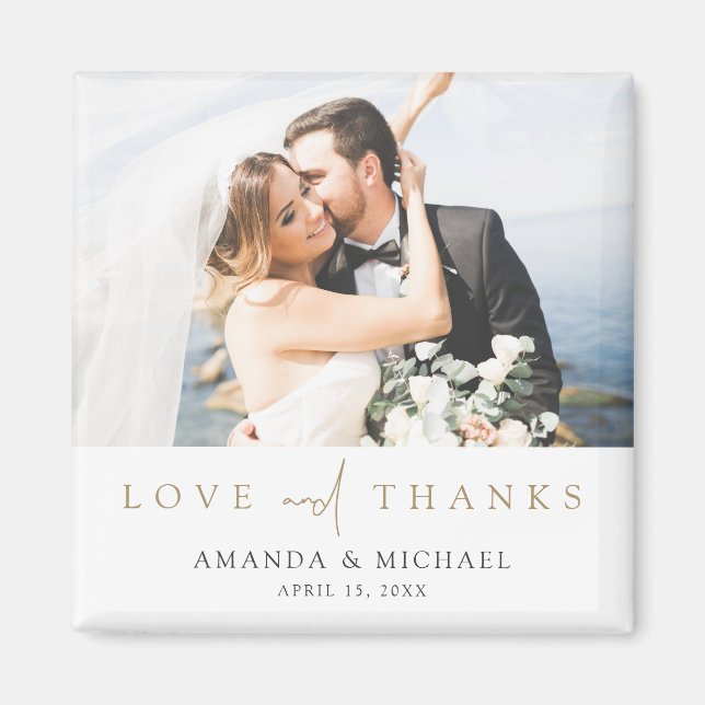 Imã Foto personalizada - Foto: calço de agradecimento (Frente)