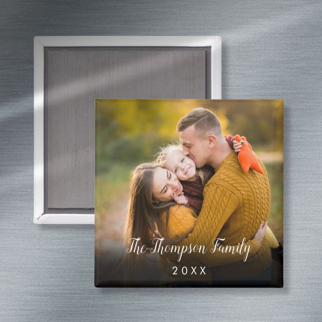 Imã Foto Personalizada Moderna (Modern Personalized Photo Magnet
)