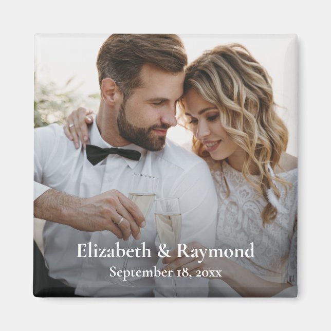 Imã Foto personalizada moderna (Frente)