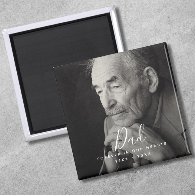Imã Foto Personalizada Morte Memorial Personalizada (Dad Photo Memorial Magnet)