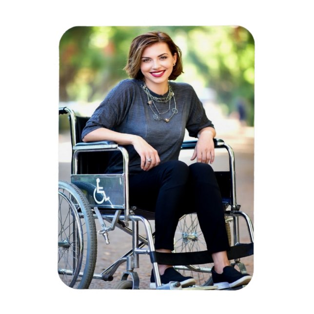 Ímã Foto Personalizada para Deficientes (Vertical)