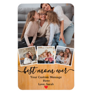 Ímã Foto personalizada para o melhor dia da mãe