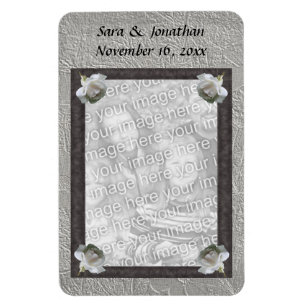 Ímã Foto personalizada personalizada de casamento de i