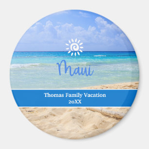 Imã Foto Personalizada Praia Maui