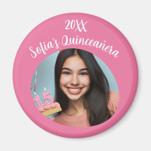 Imã Foto Personalizada Quinceañera Birthday Keepsa