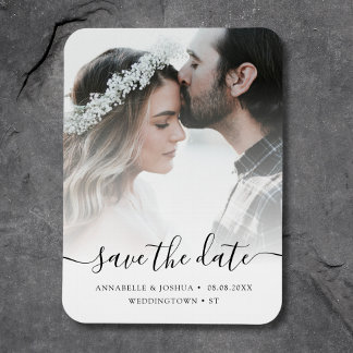 Ímã Foto personalizada Salvar o casamento de data