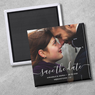 Imã Foto personalizada Salvar o casamento de data