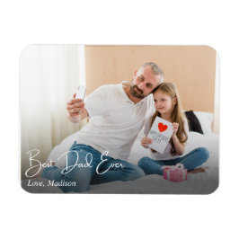 Ímã Foto Personalizada Simples do Melhor Pai