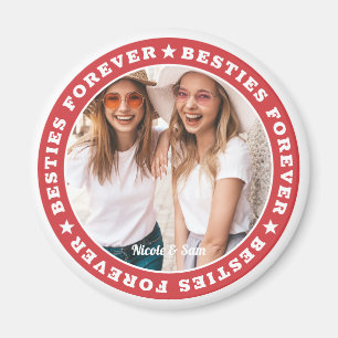 Imã Foto personalizada simples e moderna para BFF