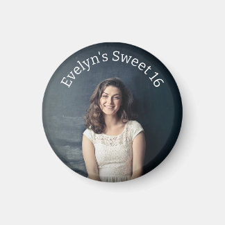 Imã Foto Personalizada Sweet 16