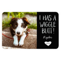 Foto Pet "I Has a Wiggle Bumbum" | Preto