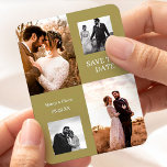 Ímã Foto Simples De Colagem Moderna Salvar O Casamento<br><div class="desc">Faça seu anúncio de casamento memorável com nosso elegante casamento com casal de fotos, salve os ímãs de data. Peça agora e comece a criar o casamento dos seus sonhos. Com um design único e minimalista, esses ímãs capturam sua história de amor com uma impressionante colagem de fotos. O layout...</div>