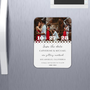 Ímã Foto Simples do Lace de Na moda moderno Salve a Da