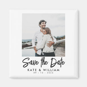 Imã Foto simples e moderna Casamento Salve a Data