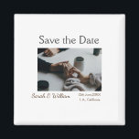 Imã Foto típica de tipografia elegante branca, modelo<br><div class="desc">design</div>