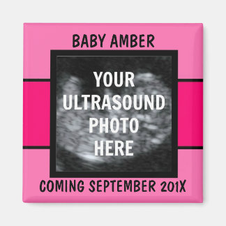 Imã Foto Ultrassônica Da Baby Girl Personalizada